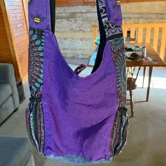 Bohemian Patchwork Shoulder Bag - Picture 2 of 3